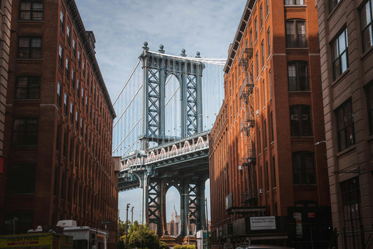 Empire State Building & Manhattan Bridge From DUMBO