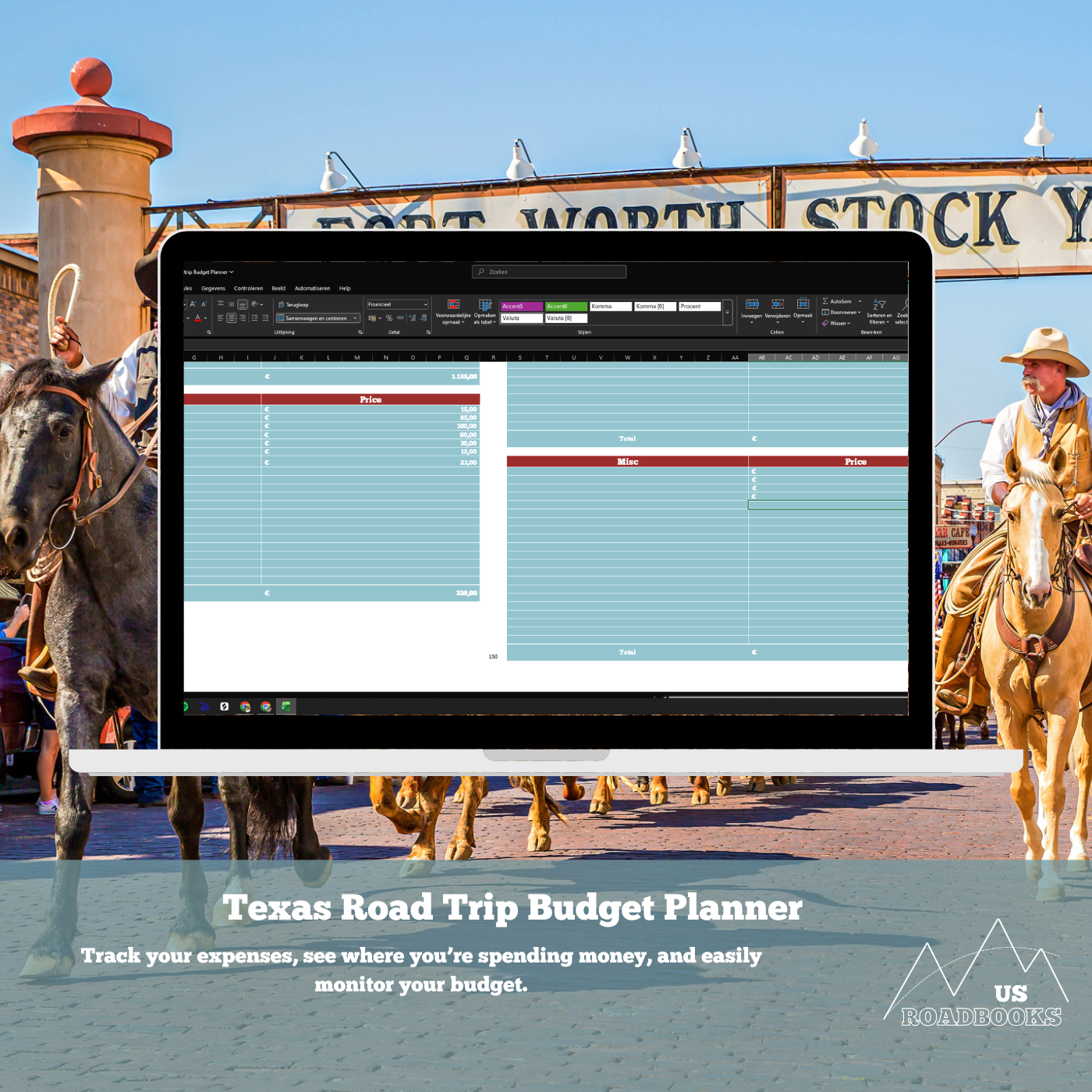 Texas Roadtrip Budgetplanner