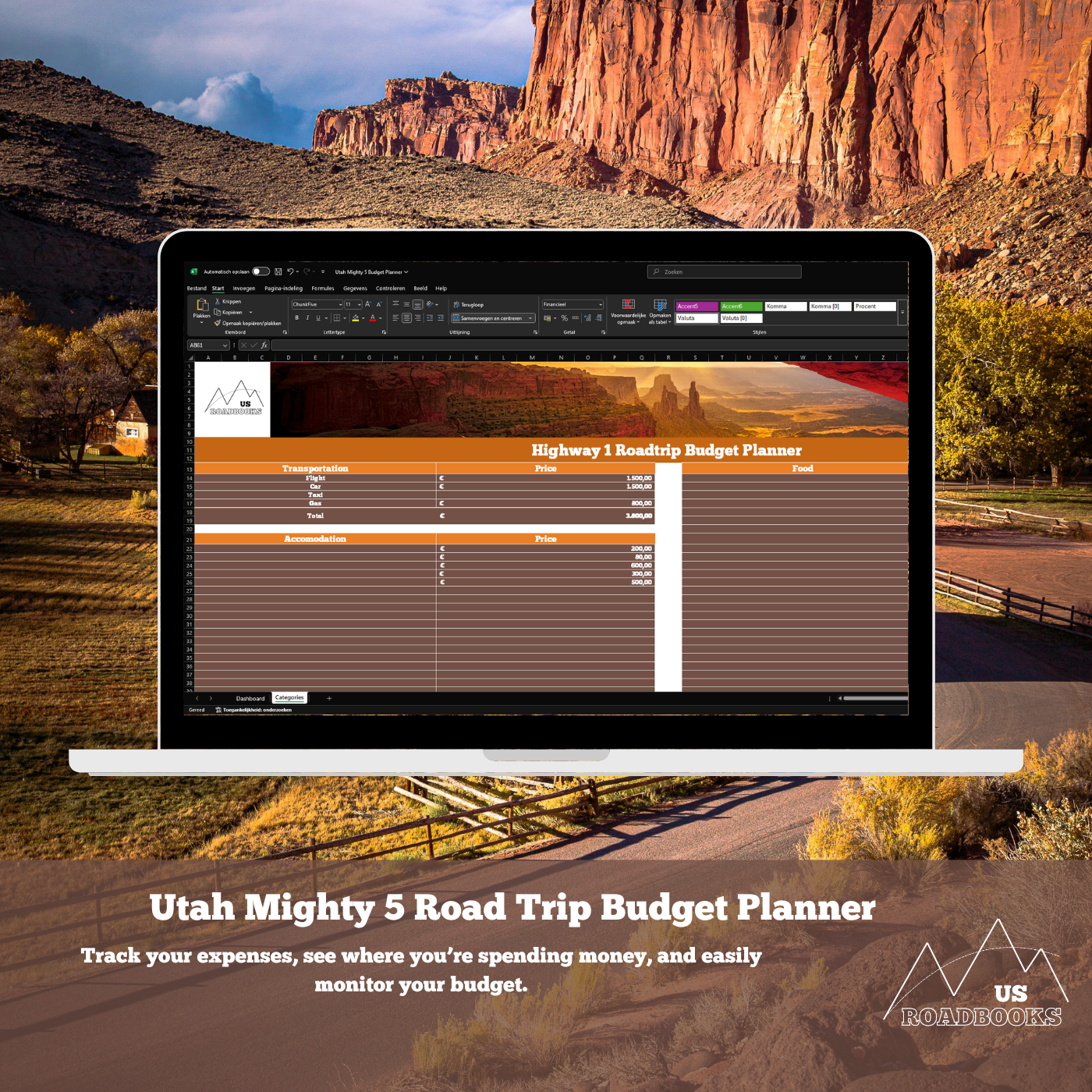 Utah Might 5 Budget Planner