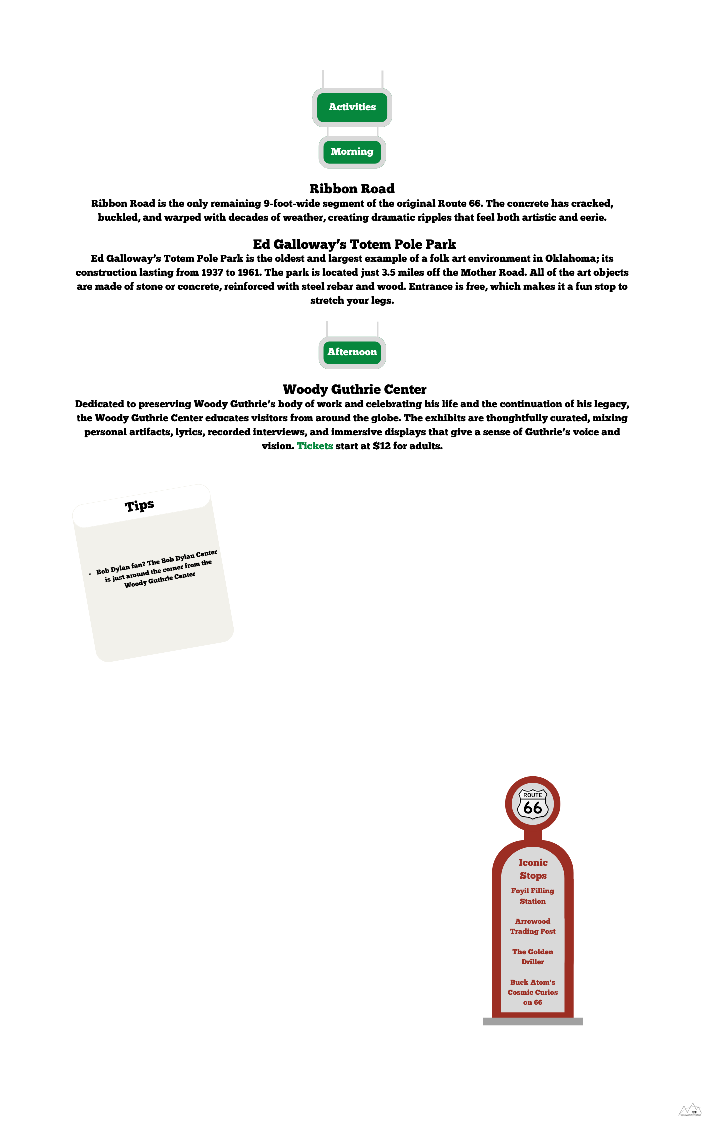 Page from a book or document with text and a small image of a sign on a white background