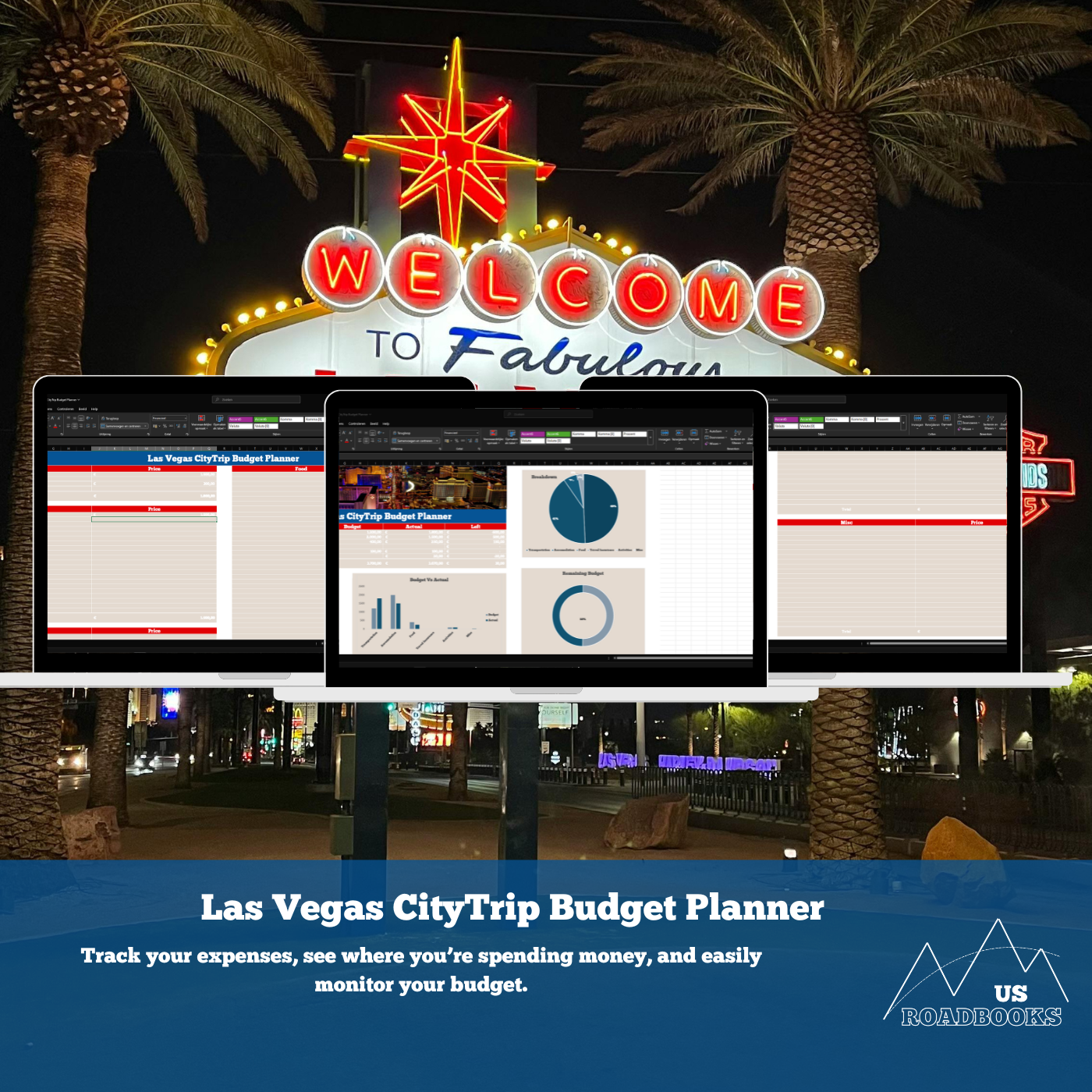 Over view of the best Las Vegas Travel Budget Planner