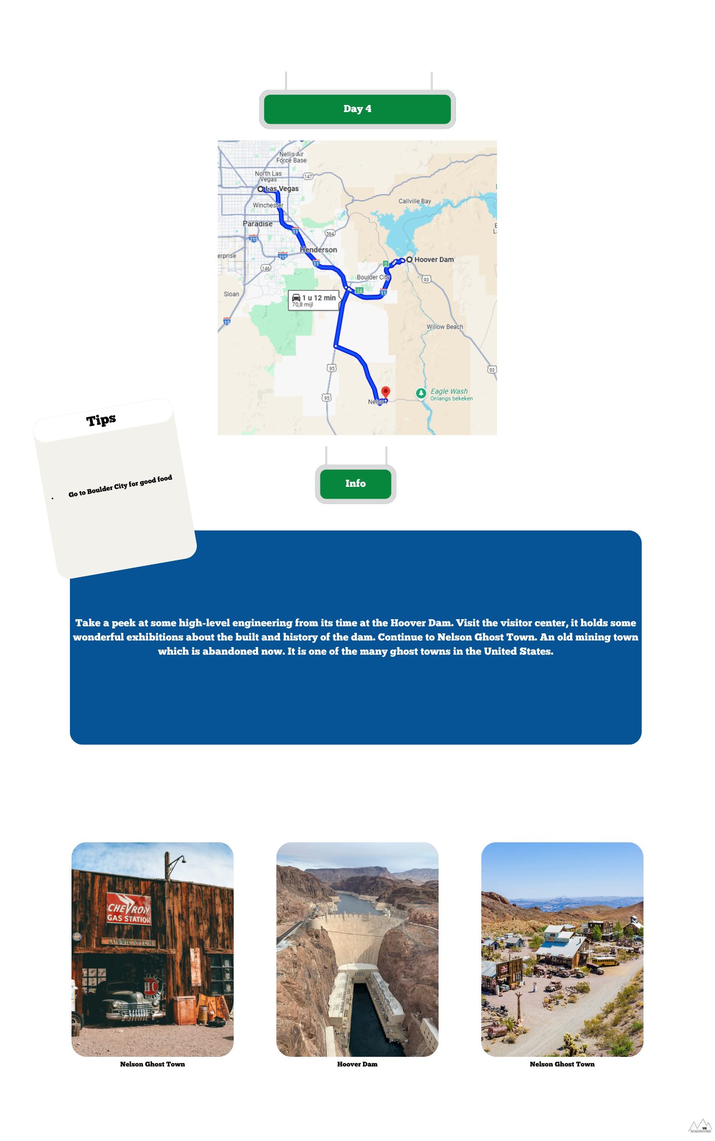Link to Google Maps in a Las Vegas Travel guide/ CityBook