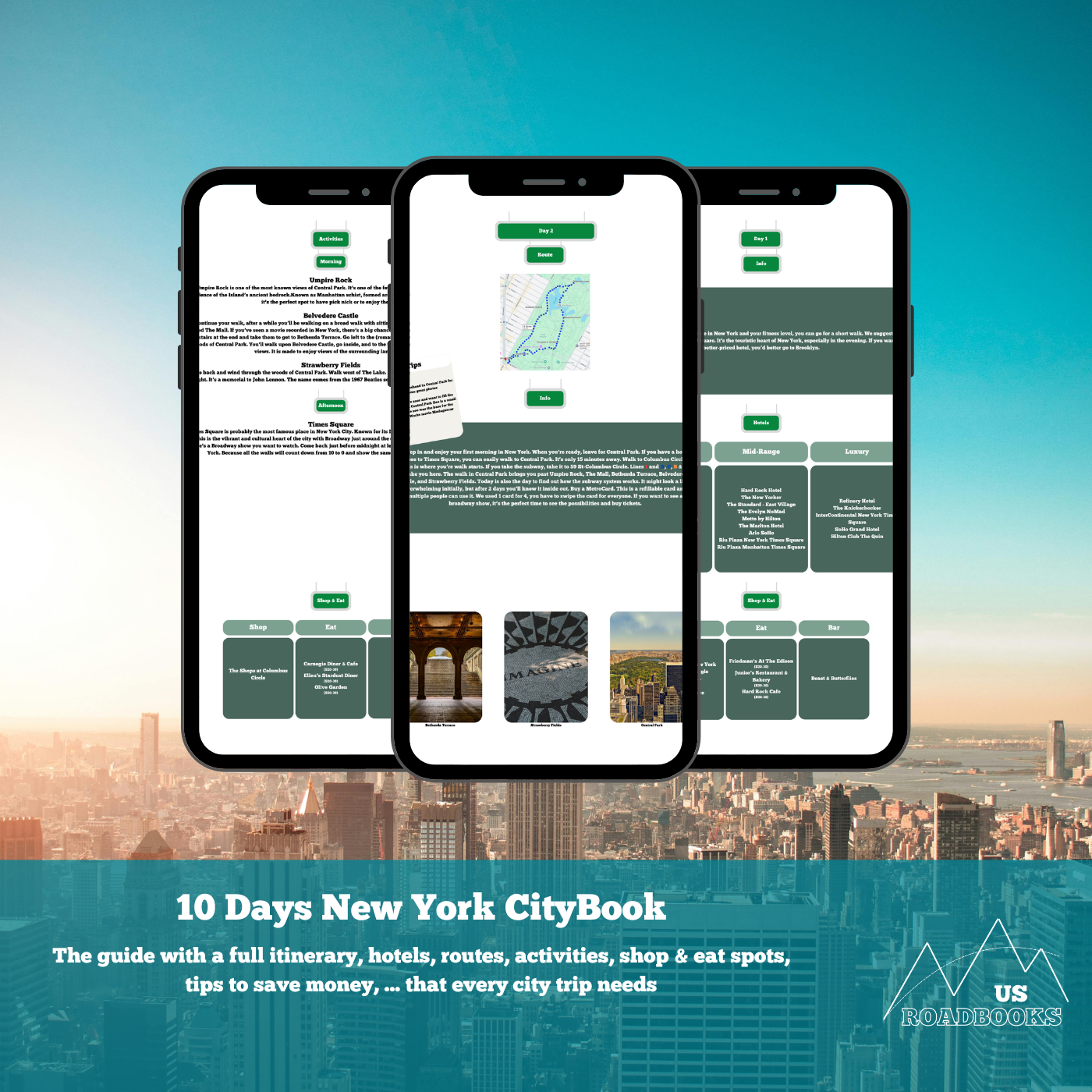 Overview of a travel guide for 10 days in New York
