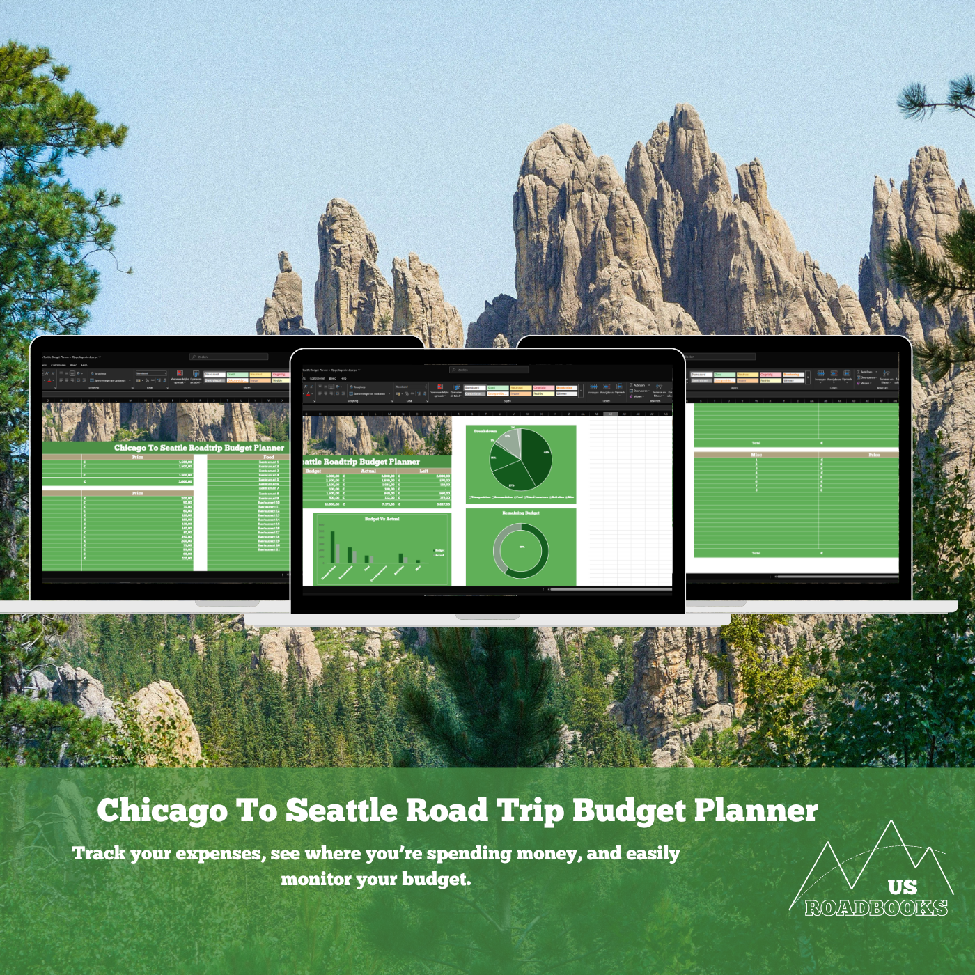 Chicago To Seattle Road Trip Budget Planner