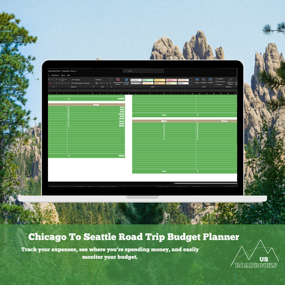 Chicago To Seattle Road Trip Budget Planner