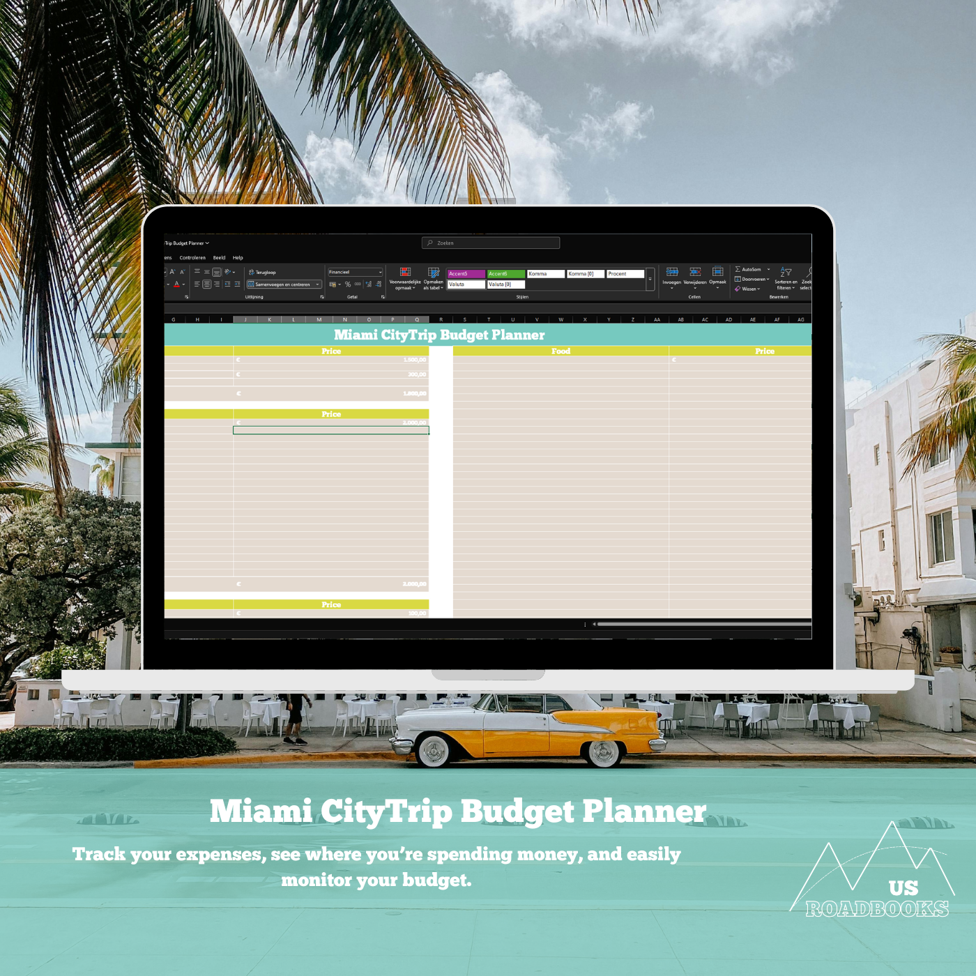 Miami CityTrip Budget Planner