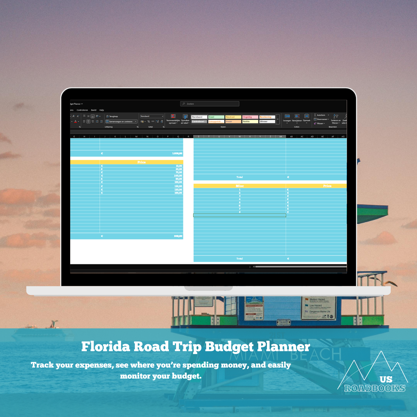 Florida Roadtrip Budget Planner