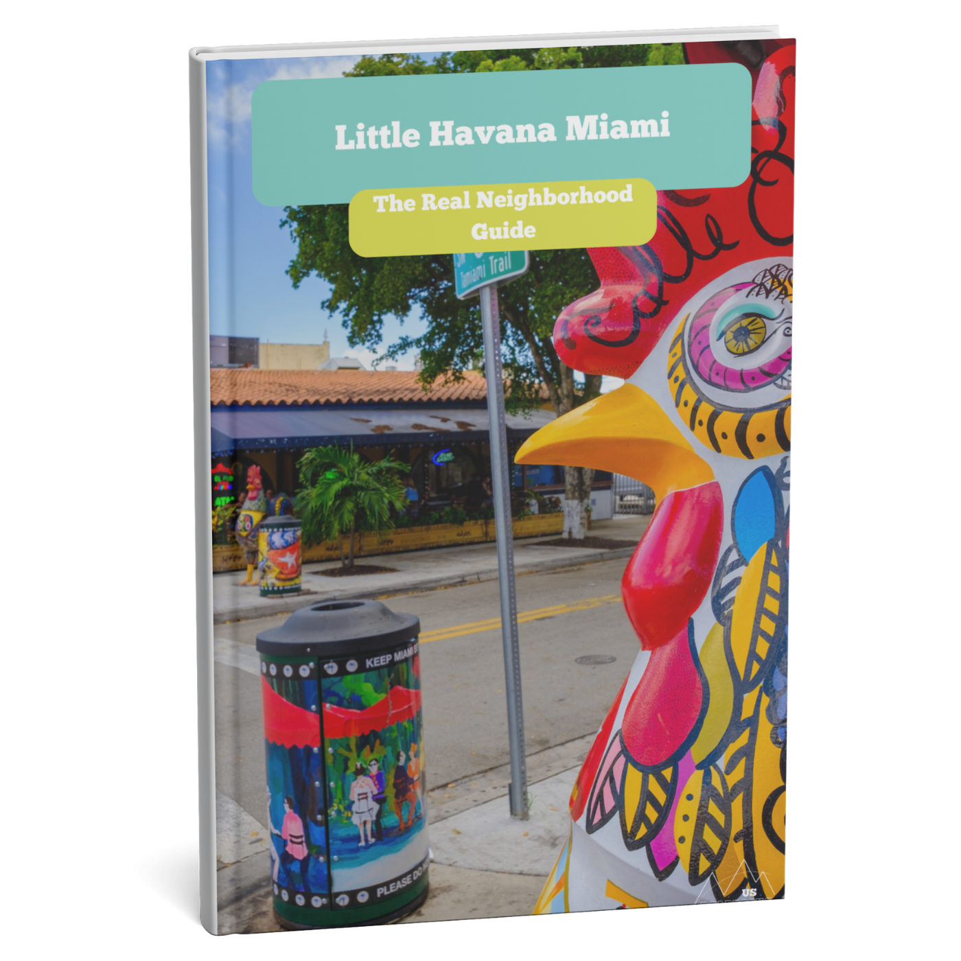Book titled 'Little Havana Miami: The Real Neighborhood Guide' with colorful street art on cover