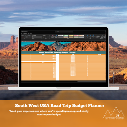 South West USA Travel Budget Planner