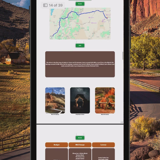 Video of the Utah Mighty 5 RoadBook