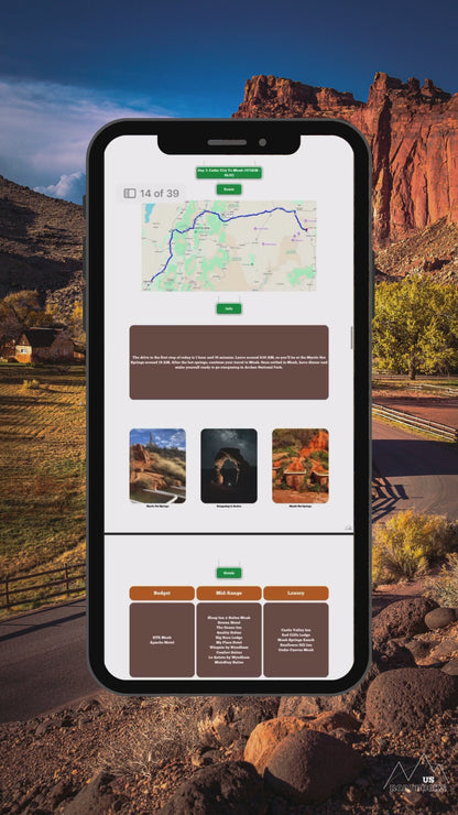Video of the Utah Mighty 5 RoadBook